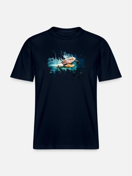 Petcontest turtle -  RELAXED FIT Unisex Organic T-Shirt - french navy