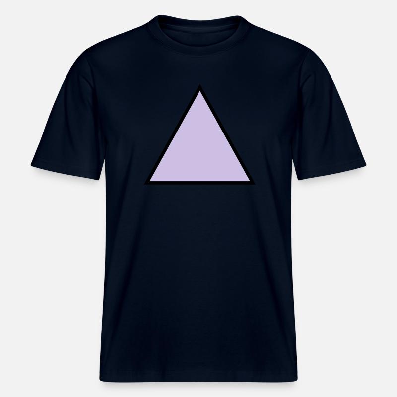 forme de triangle hippie triangle -  T-shirt unisexe RELAXED FIT en coton bio - marine