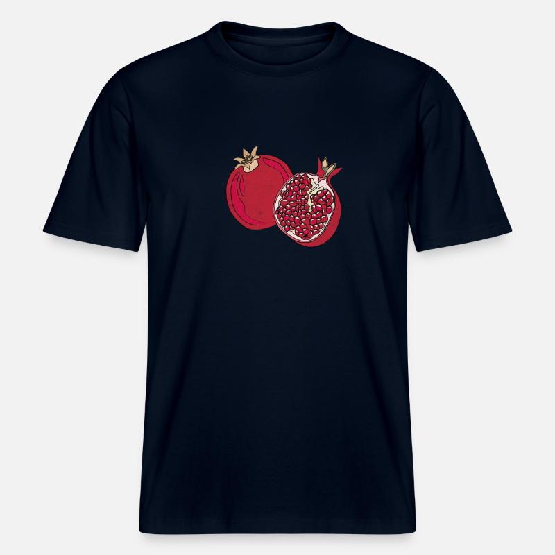 Pamplemousse d’été fruit savoureux plaisir cadeau -  T-shirt unisexe RELAXED FIT en coton bio - marine