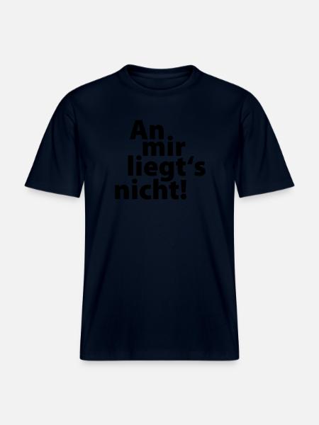 an mir liegts nicht - RELAXED FIT Unisex Organic T-Shirt - Navy