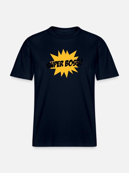 Super Boss ! -  RELAXED FIT Unisex Organic T-Shirt - french navy