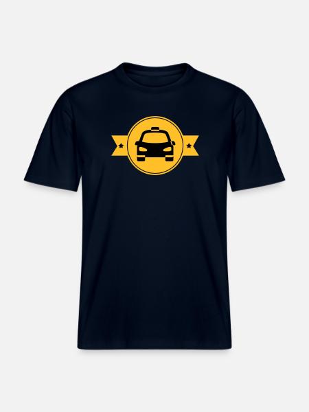 Taxi - RELAXED FIT Unisex Organic T-Shirt - french navy
