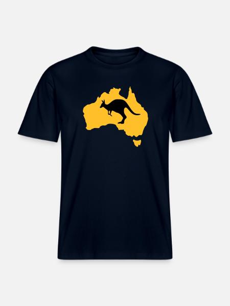 Australien - RELAXED FIT Unisex Organic T-Shirt - Navy