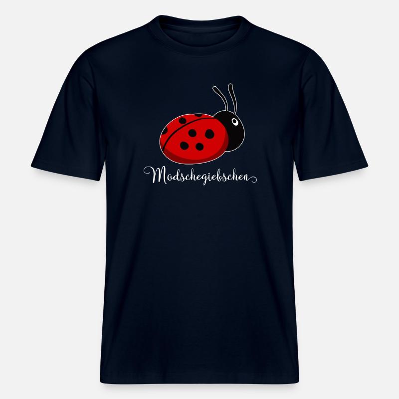 Modschegiebchen Ladybug Saxon Gift Idea - RELAXED FIT Unisex Organic T-Shirt - french navy