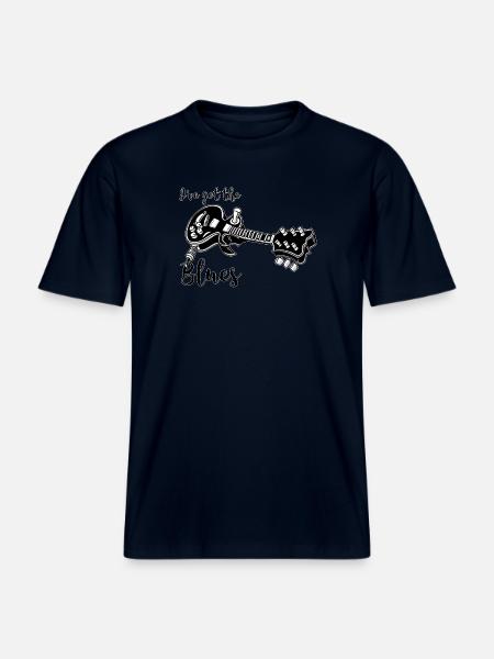 I got the blues -  RELAXED FIT Unisex Organic T-Shirt - french navy