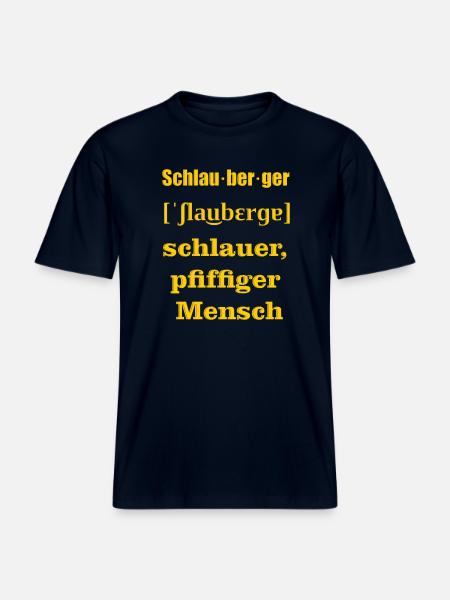 schlauberger gelb -  RELAXED FIT Unisex Organic T-Shirt - Navy