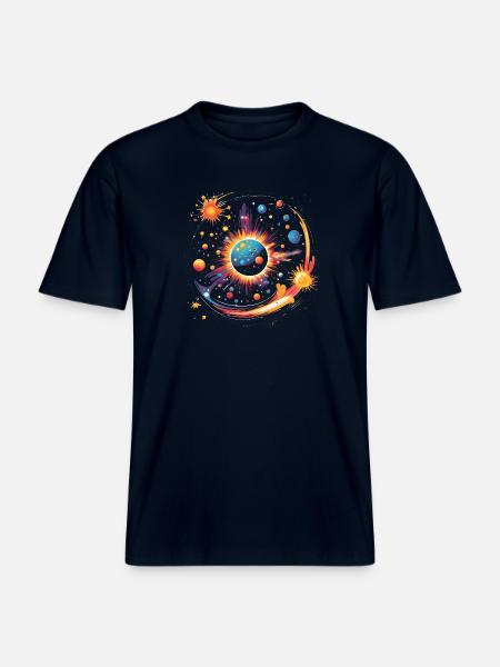 Big Bang - T-shirt unisexe RELAXED FIT en coton bio - marine