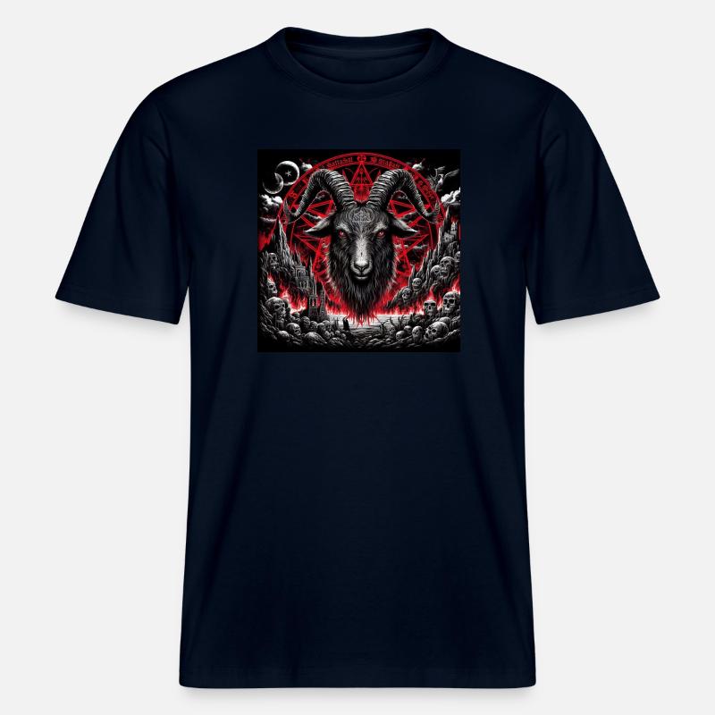 Billy goat -  RELAXED FIT Unisex Organic T-Shirt - french navy