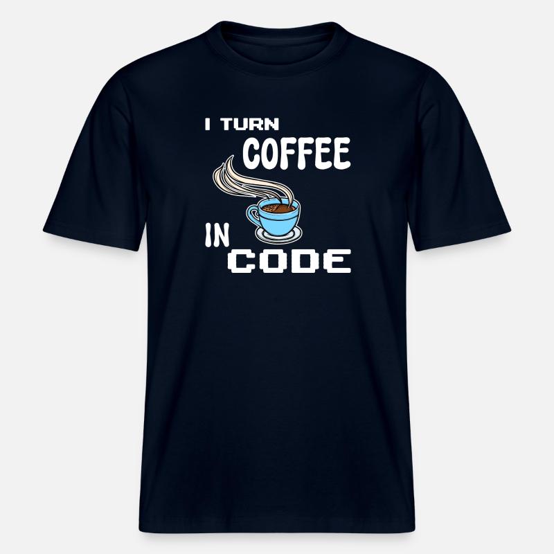 Développeur Computergeek Programmeur d’instructions -  T-shirt unisexe RELAXED FIT en coton bio - marine