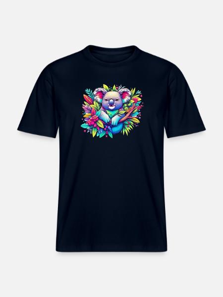 Koala - T-shirt unisexe RELAXED FIT en coton bio - marine