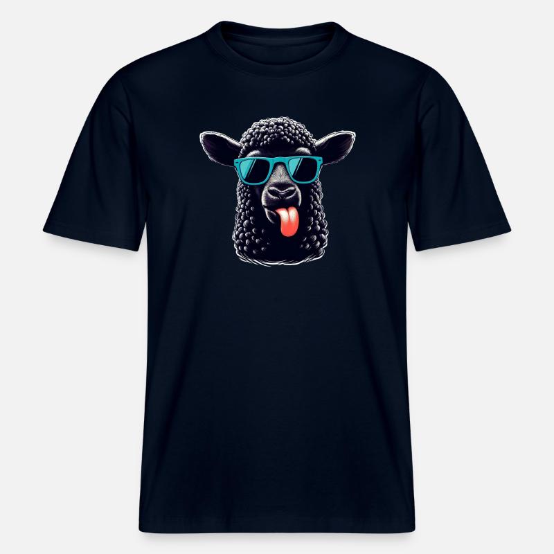 Pecora Nera - Maglietta ecologica Unisex RELAXED FIT - blu navy