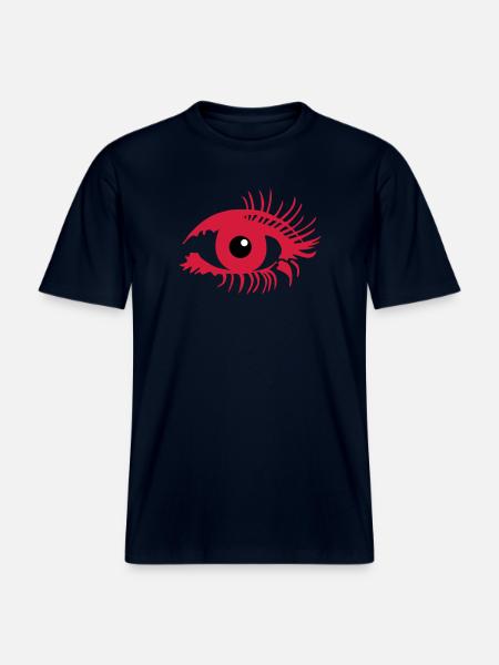 Eye make-up - RELAXED FIT Unisex Organic T-Shirt - french navy