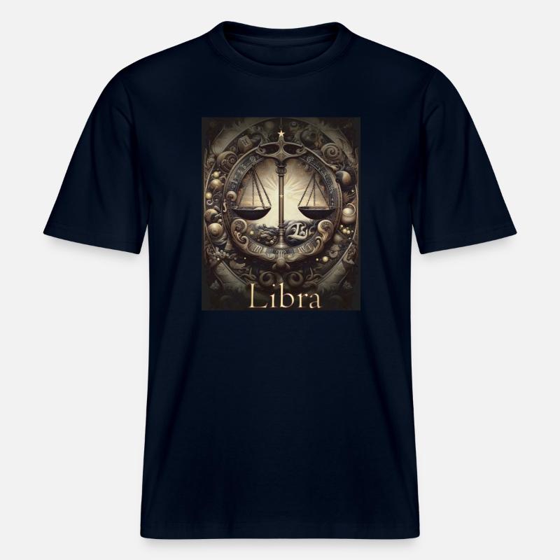 Libra Sternzeit Waage Sternzeichen - Waage - RELAXED FIT Unisex Organic T-Shirt - Navy