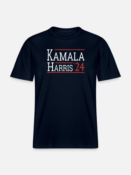 Kamala Harris Election 2024 I -  RELAXED FIT Unisex Organic T-Shirt - french navy