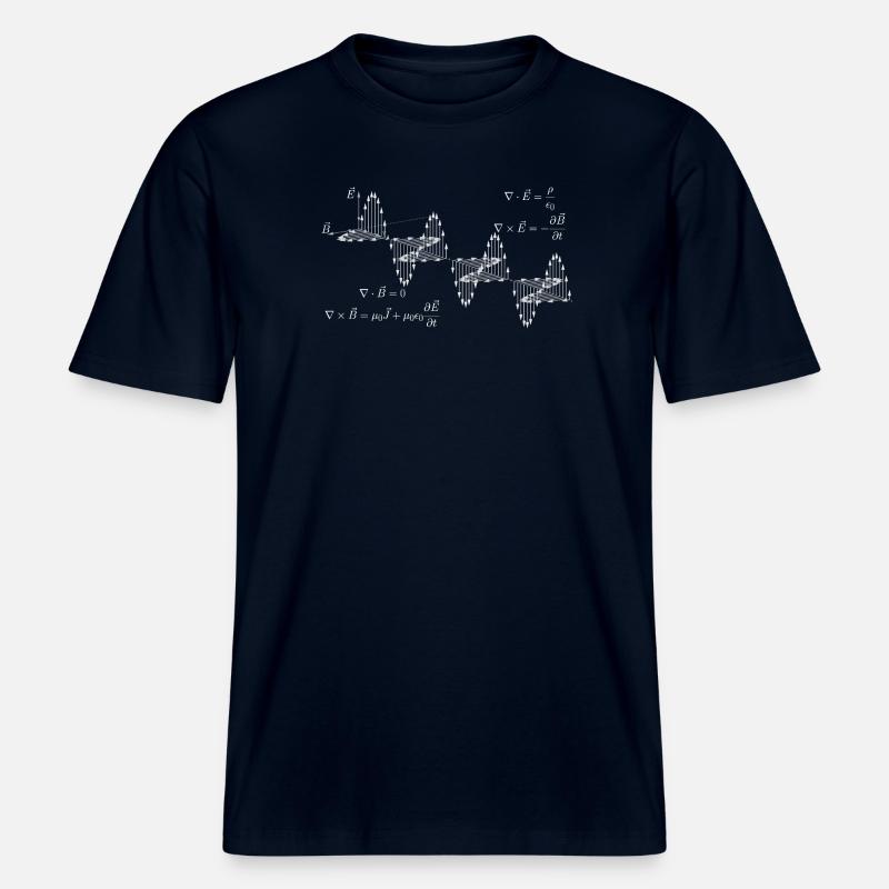 Équations de Maxwell -  T-shirt unisexe RELAXED FIT en coton bio - marine