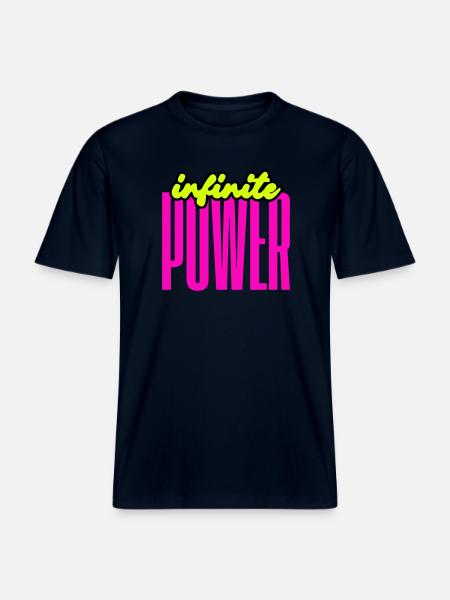 Unendliche Power - RELAXED FIT Unisex Organic T-Shirt - Navy