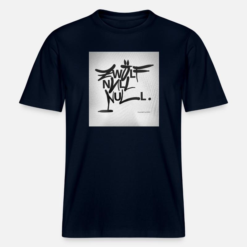 ZWÖLF_Null_Null -  RELAXED FIT Unisex Organic T-Shirt - Navy