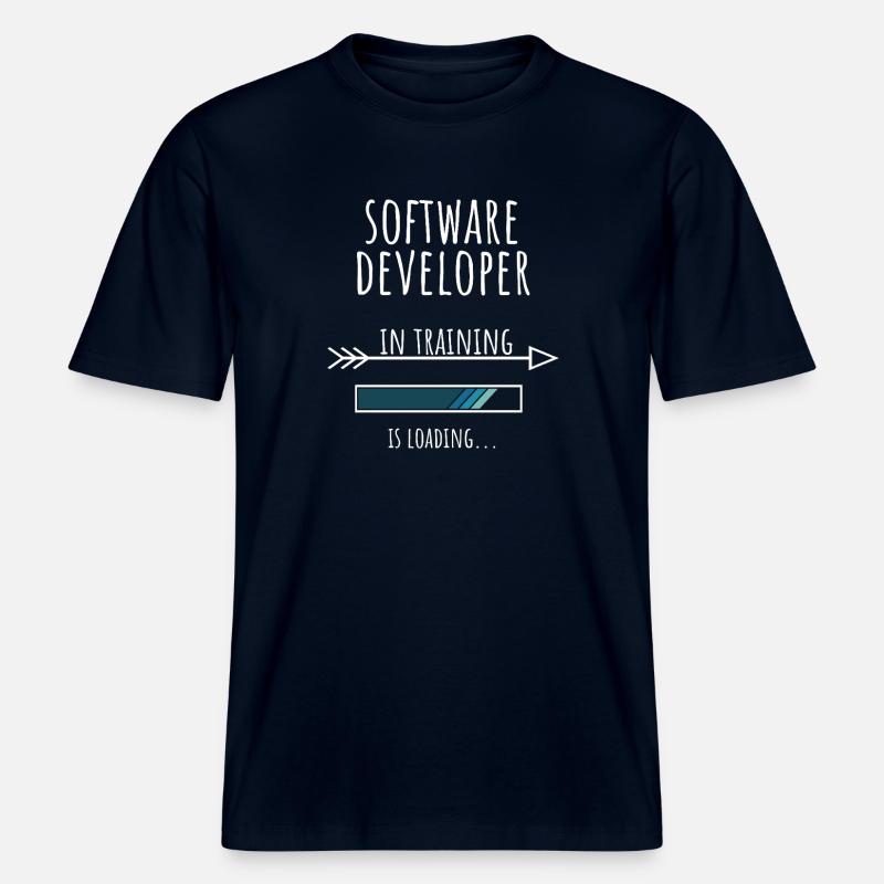 Software Developer in Training Gift - RELAXED FIT Unisex Organic T-Shirt - french navy