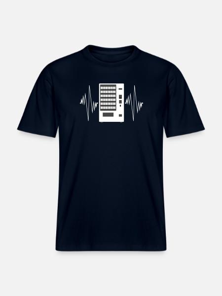 Snackautomat Tastatur Puls -  RELAXED FIT Unisex Organic T-Shirt - Navy
