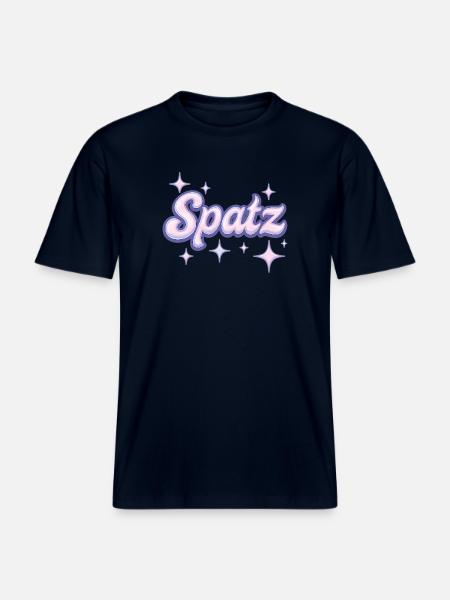 Spatz / Y2K Design - T-shirt unisexe RELAXED FIT en coton bio - marine