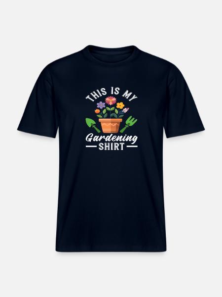 Plant Lover Succulent This is - RELAXED FIT Unisex Organic T-Shirt - french navy