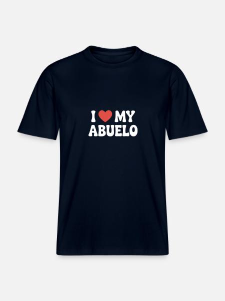 J’aime mon grand-père - T-shirt unisexe RELAXED FIT en coton bio - marine