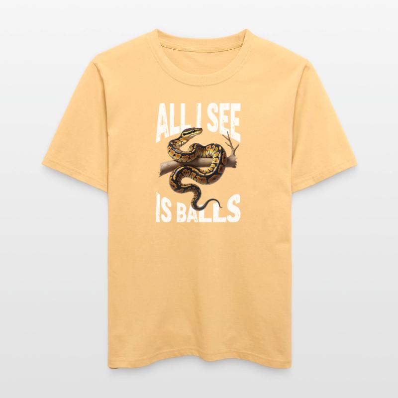 Python roi Serpents Amateurs de terrarium Python  T-shirt unisexe RELAXED FIT en coton bio