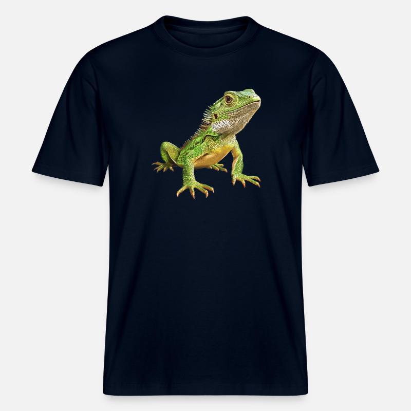Eidechsen Eidechse -  RELAXED FIT Unisex Organic T-Shirt - Navy