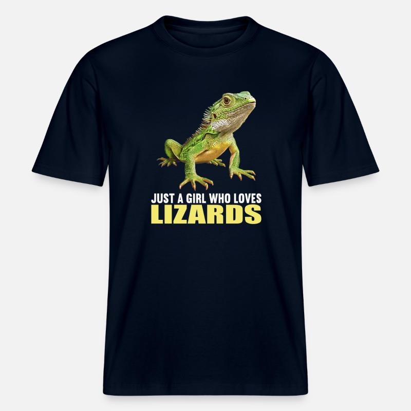 Eidechsen Eidechse -  RELAXED FIT Unisex Organic T-Shirt - Navy