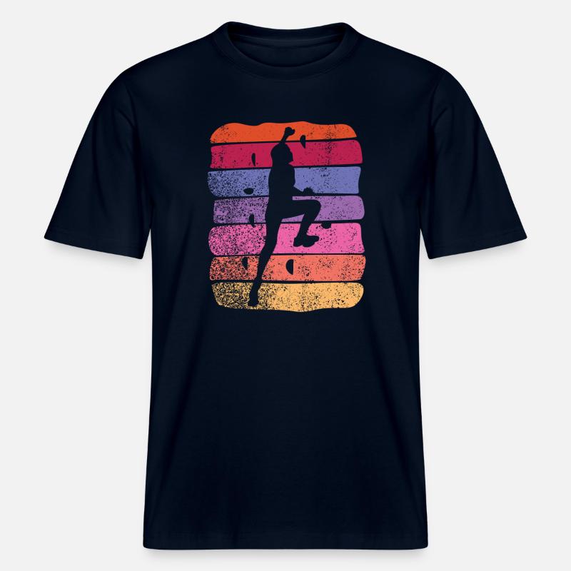 Bloc de bloc de Boulderer -  T-shirt unisexe RELAXED FIT en coton bio - marine