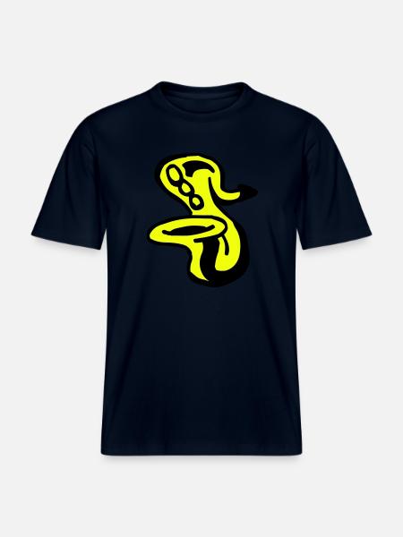 Saxophone - T-shirt unisexe RELAXED FIT en coton bio - marine