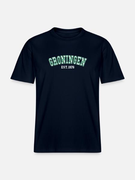Groningen Est. 1976 -  RELAXED FIT Unisex Organic T-Shirt - french navy