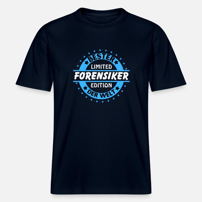 Bester Forensiker der Welt -  RELAXED FIT Unisex Organic T-Shirt - Navy