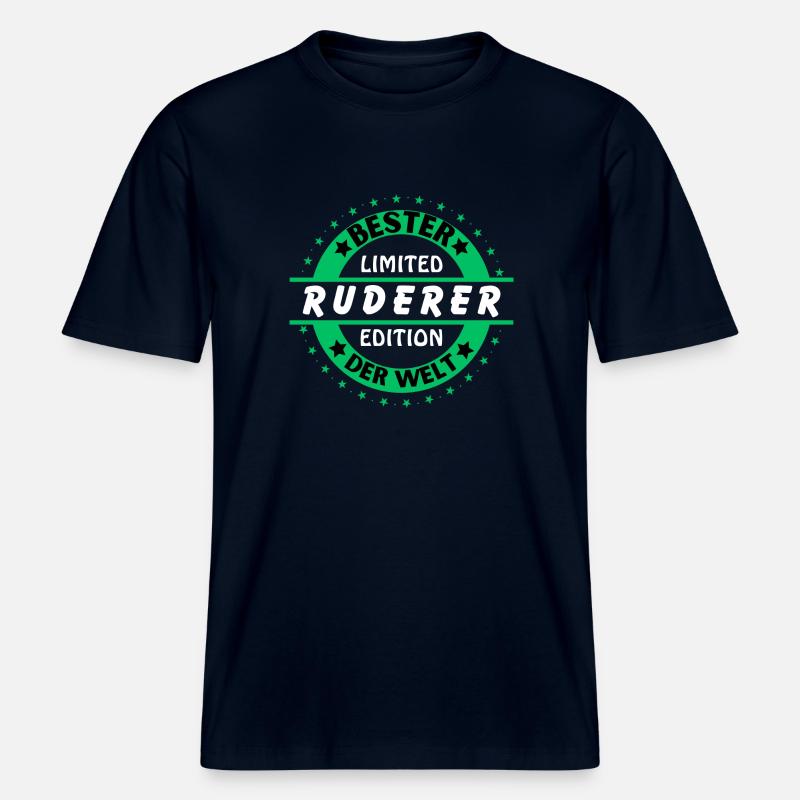 Bester Ruderer der Welt -  RELAXED FIT Unisex Organic T-Shirt - Navy