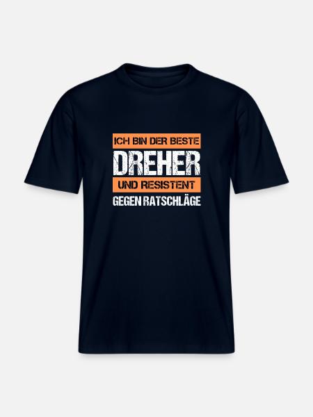 Retourneur résistant - T-shirt unisexe RELAXED FIT en coton bio - marine