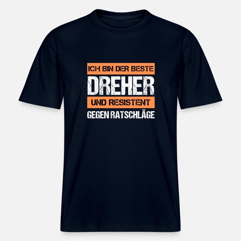 Resistenter Dreher -  RELAXED FIT Unisex Organic T-Shirt - Navy