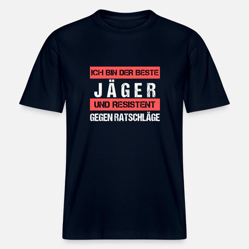 Chasseur résistant -  T-shirt unisexe RELAXED FIT en coton bio - marine