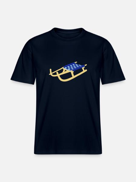 Sledge, Sled -  RELAXED FIT Unisex Organic T-Shirt - french navy