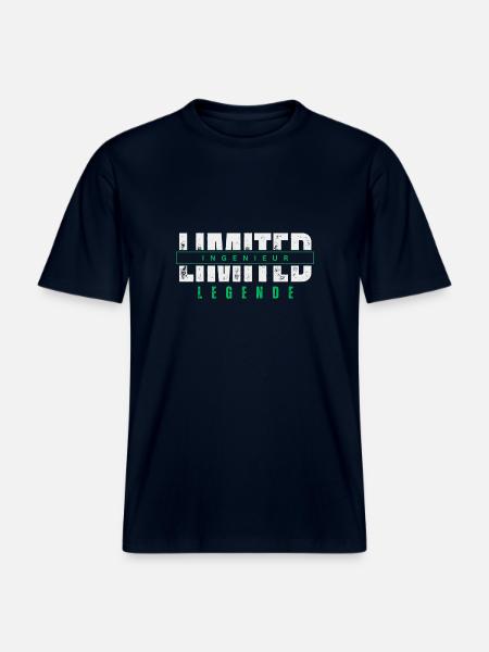 Limited Engineer Legend. -  RELAXED FIT Unisex Organic T-Shirt - french navy
