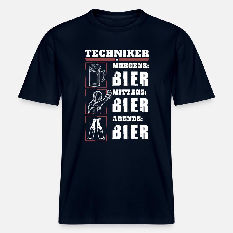 Mon quotidien de technicien -  T-shirt unisexe RELAXED FIT en coton bio - marine