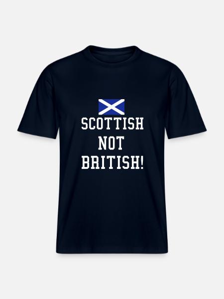 Scottish - RELAXED FIT Unisex Organic T-Shirt - french navy
