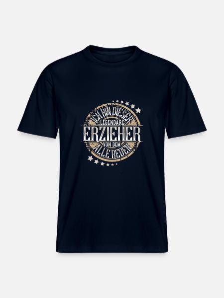 Erzieher -  RELAXED FIT Unisex Organic T-Shirt - Navy