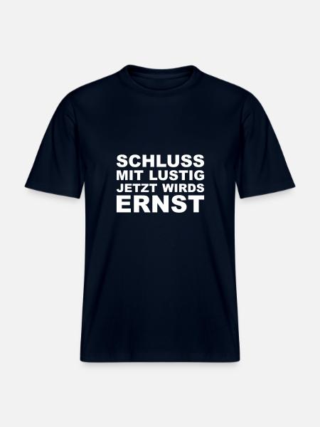 Schluss mit lustig - RELAXED FIT Unisex Organic T-Shirt - Navy