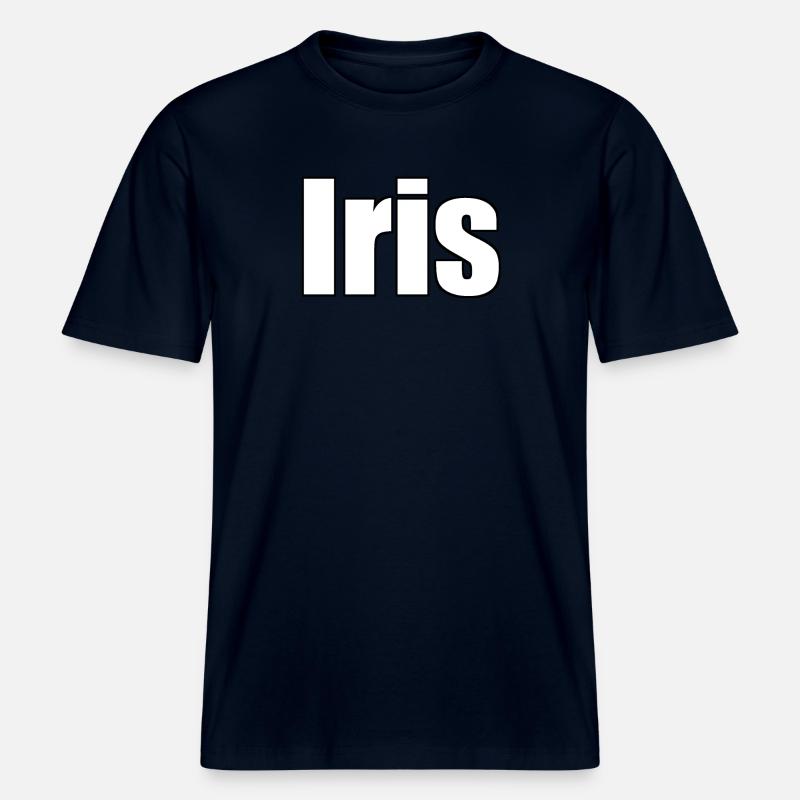 Iris -  RELAXED FIT Unisex Organic T-Shirt - Navy