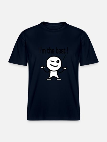 i'm the best - RELAXED FIT Unisex Organic T-Shirt - french navy