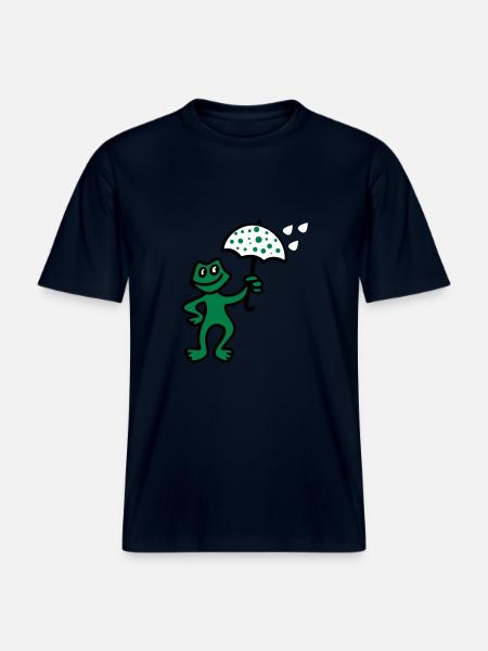 Weatherman - Rain - RELAXED FIT Unisex Organic T-Shirt - french navy