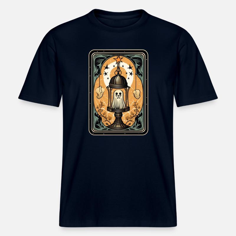 Geist in einem Käfig Tarot Käfig -  RELAXED FIT Unisex Organic T-Shirt - Navy