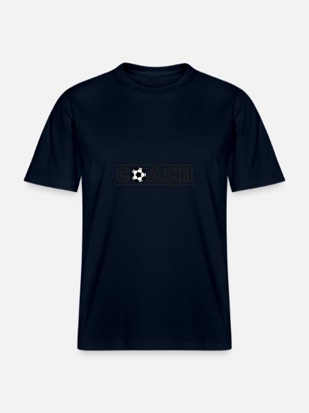 Fußball Coach - RELAXED FIT Unisex Organic T-Shirt - Navy