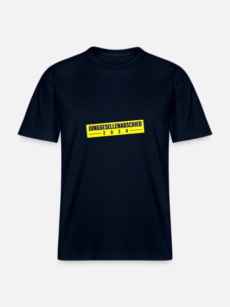 Bachelor Party 2024 -  RELAXED FIT Unisex Organic T-Shirt - french navy