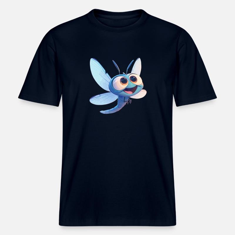 Libellules Libellule -  T-shirt unisexe RELAXED FIT en coton bio - marine